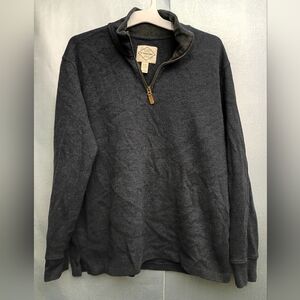 St. John's Bay Gray Quarter-Zip Sweater